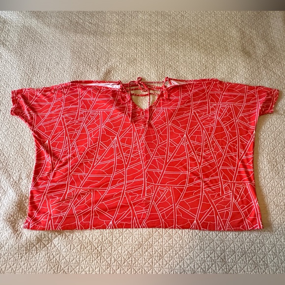 Wehi cold shoulder jersey knit top - Picture 1 of 3